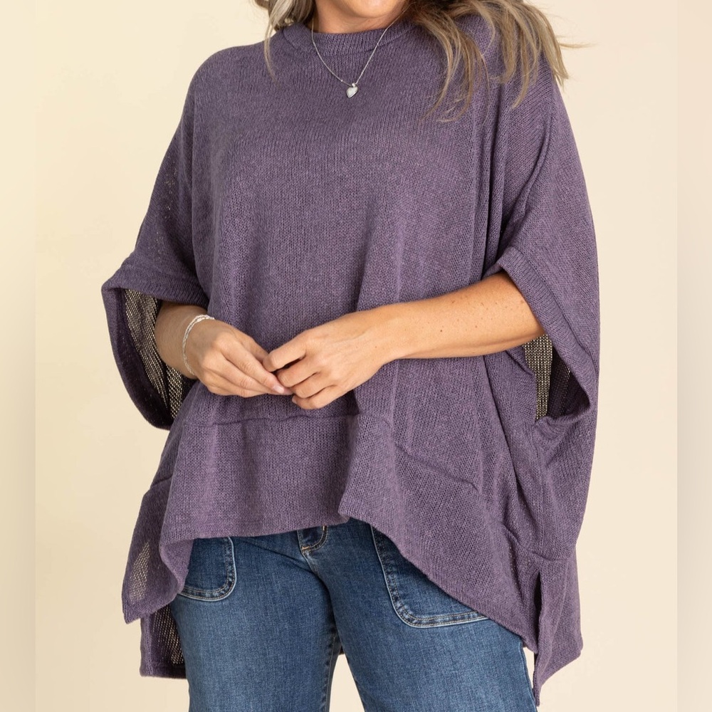 NWT Dear Scarlett Purple Knit Pullover - M/L